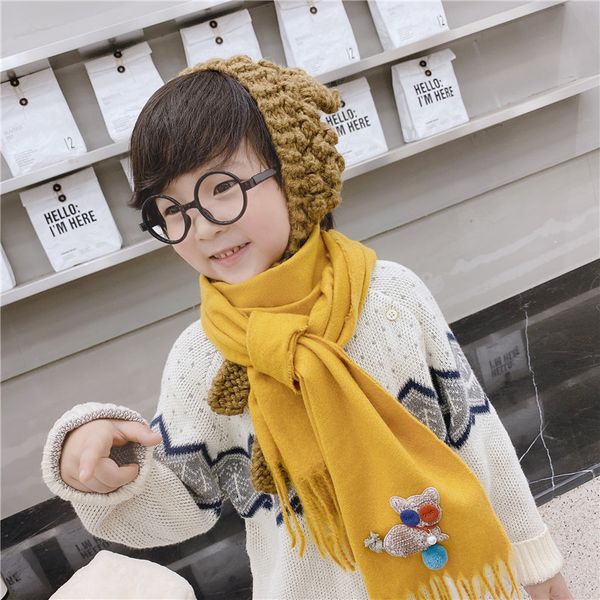 scarves 2021 spring autum winter girls solid pom scarf kids child tassel boys shawl imitation cashmere, Blue;gray 
scarves 2021 spring autum winter girls solid pom scarf kids child tassel boys shawl imitation cashmere, Blue;gray