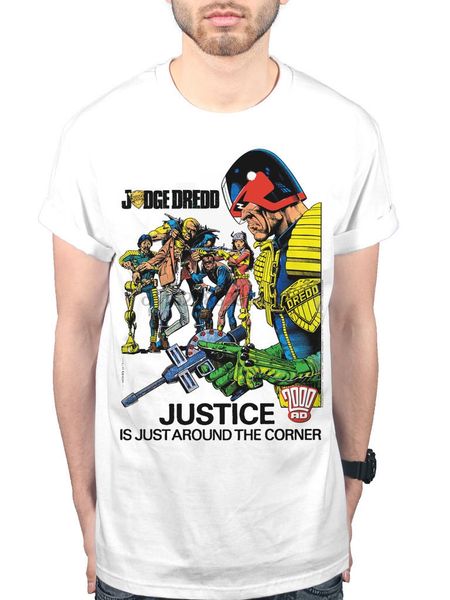 official 2000ad judge dredd justice t-shirt judgement d day stontium dog merch wholesale tees100% cotton for man
official 2000ad judge dredd justice t-shirt judgement d day stontium dog merch wholesale tees100% cotton for man