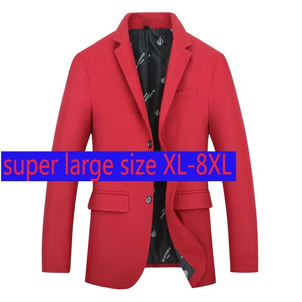 men's suits & blazers 2021 arrival fashion super large autumn men single breasted casual suit coat plus size xl 2xl 3xl 4xl 5xl 6xl 7xl, White;black
men's suits & blazers 2021 arrival fashion super large autumn men single breasted casual suit coat plus size xl 2xl 3xl 4xl 5xl 6xl 7xl, White;black