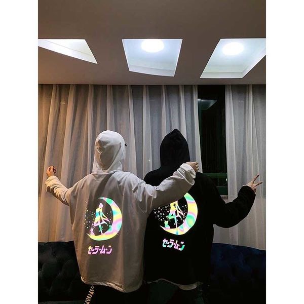 2020 cartoon sailor moon reflect light printing midnight woman sweatshirt hoodies women harajuku kpop hoodie cute anime, Black
2020 cartoon sailor moon reflect light printing midnight woman sweatshirt hoodies women harajuku kpop hoodie cute anime, Black