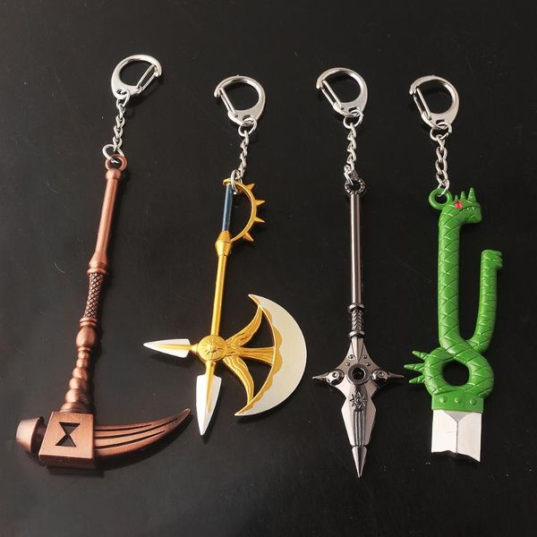 anime the seven sins keychain exquisite small key chain backpack pendant accessories men keyring gift, Silver
anime the seven sins keychain exquisite small key chain backpack pendant accessories men keyring gift, Silver
