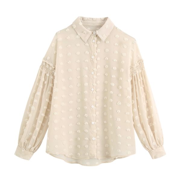 woman dot flocking chiffon shirt casual femme turndown collar long sleeve blouse casual lady loose smock blusas s7998, White
woman dot flocking chiffon shirt casual femme turndown collar long sleeve blouse casual lady loose smock blusas s7998, White