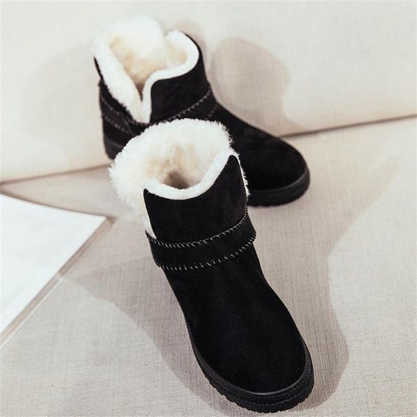 snow boots women warm fluffy lining ankle boots female winter fashion non-slip flat booties shoes women large size 35-44, Black
snow boots women warm fluffy lining ankle boots female winter fashion non-slip flat booties shoes women large size 35-44, Black