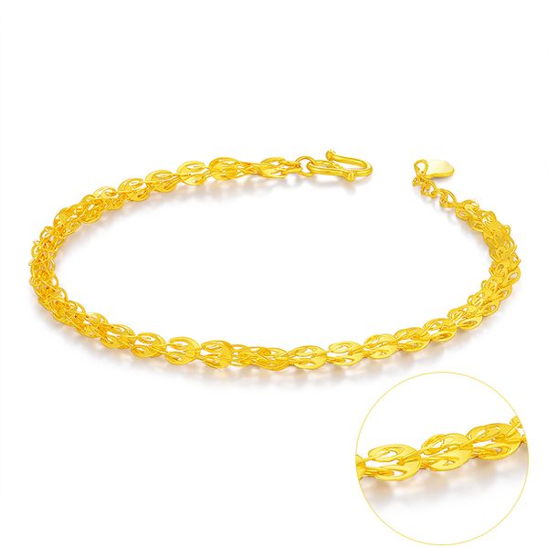 new arrival 24k yellow gold bracelet women phoenix link chain bracelet 3g, Black
new arrival 24k yellow gold bracelet women phoenix link chain bracelet 3g, Black