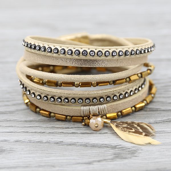 tennis strathspey leather bracelets for women multilayer bracelet beads gold feather femme fashion jewelry 2021, Golden;silver
tennis strathspey leather bracelets for women multilayer bracelet beads gold feather femme fashion jewelry 2021, Golden;silver