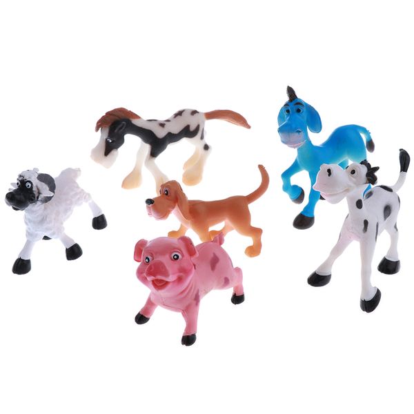 6 pcs realistic science plastic animal model figure livestock pig dog sheep cow donkey horse figurine children educational toy
6 pcs realistic science plastic animal model figure livestock pig dog sheep cow donkey horse figurine children educational toy