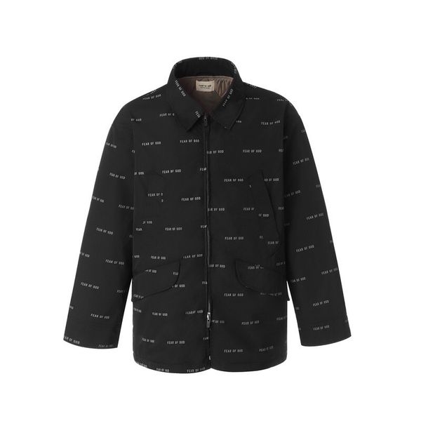 2020 autumn winter men america loose fear of god allover logo zipper nylon cotton jacket fog warm jacket women coat, Black;brown
2020 autumn winter men america loose fear of god allover logo zipper nylon cotton jacket fog warm jacket women coat, Black;brown