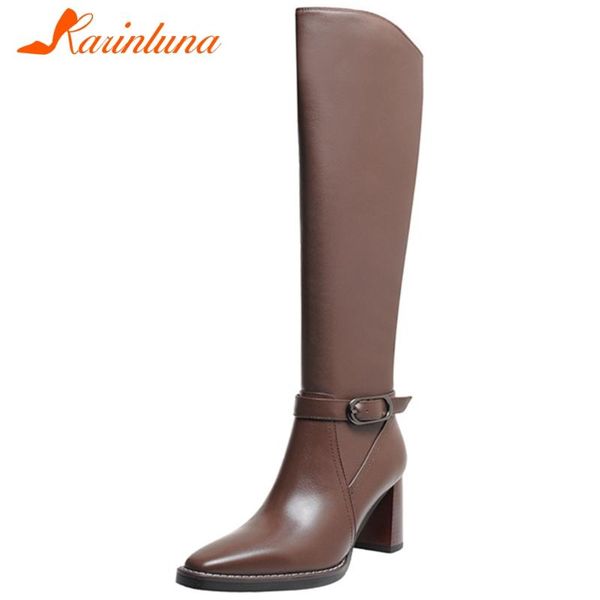 karin новый женский элегантный boots площади toe коренастый high heels колено высокие сапоги пряжка женщины натуральная кожа женская обувь, Black
karin новый женский элегантный boots площади toe коренастый high heels колено высокие сапоги пряжка женщины натуральная кожа женская обувь, Black