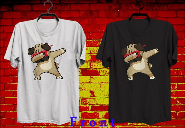 new funny dabbing pug cute dog logo men's black & white t shirt tee custom made tee shirt
new funny dabbing pug cute dog logo men's black & white t shirt tee custom made tee shirt