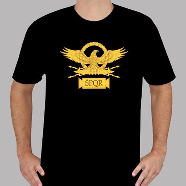новый spqr роман eagle римская империя логотип mens black t shirt размер s для 3xlshort рукавом повседневные o шеи футболки
новый spqr роман eagle римская империя логотип mens black t shirt размер s для 3xlshort рукавом повседневные o шеи футболки