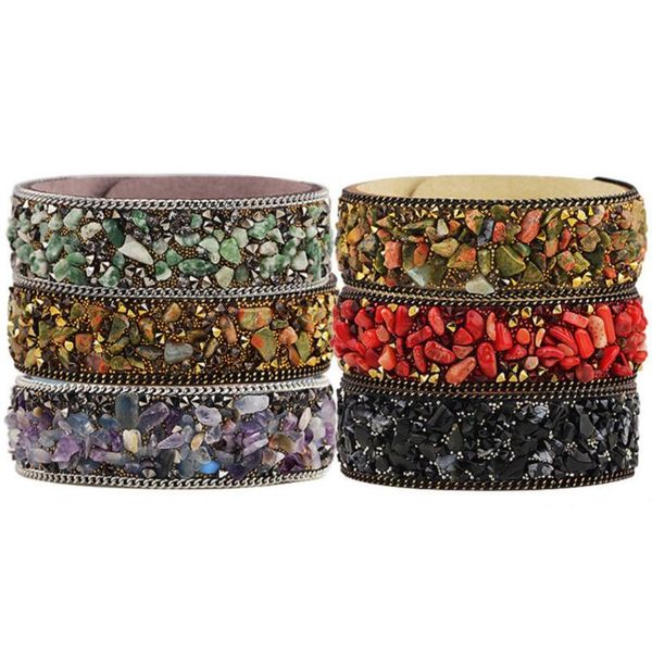 charm bracelets fashion women wrap slake leather with crystals stone couple jewelry, Golden;silver
charm bracelets fashion women wrap slake leather with crystals stone couple jewelry, Golden;silver
