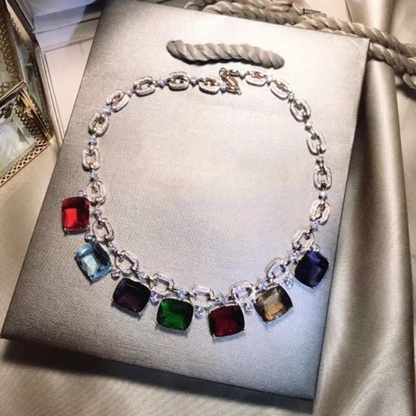 fashion party custom jewelry for women colorful crystal necklace luxcy party necklace fine custom jewelry neckalce, Silver
fashion party custom jewelry for women colorful crystal necklace luxcy party necklace fine custom jewelry neckalce, Silver