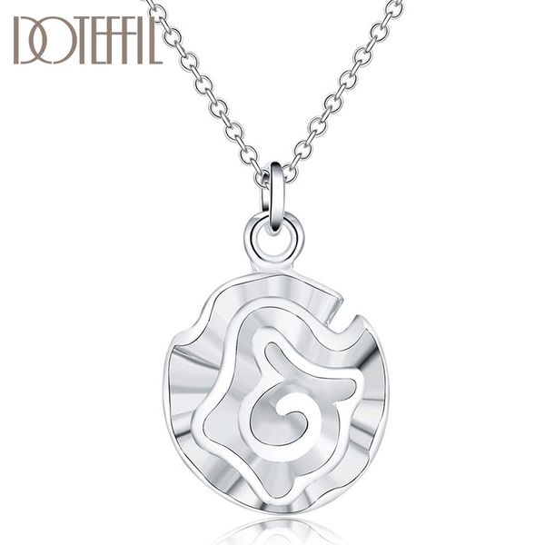 chains doteffil 925 sterling silver 18 inches rose flower pendant necklace for women fashion wedding party charm jewelry
chains doteffil 925 sterling silver 18 inches rose flower pendant necklace for women fashion wedding party charm jewelry