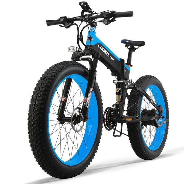 lankeleisi 26x4.0" fat tire electric bicycle folding fat e-bike 1000w 13ah panasonics' lithium battery, Silver;blue
lankeleisi 26x4.0" fat tire electric bicycle folding fat e-bike 1000w 13ah panasonics' lithium battery, Silver;blue