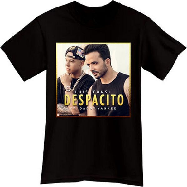 luis fonsi despacito daddy yankee puerto rican singer black t-shirt tshirt tee customize tee shirt