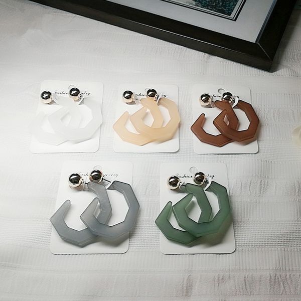 hoop & huggie ujbox fashion matte acrylic earrings women green gray brown geometric resin wedding party jewelry accessories, Golden;silver
hoop & huggie ujbox fashion matte acrylic earrings women green gray brown geometric resin wedding party jewelry accessories, Golden;silver