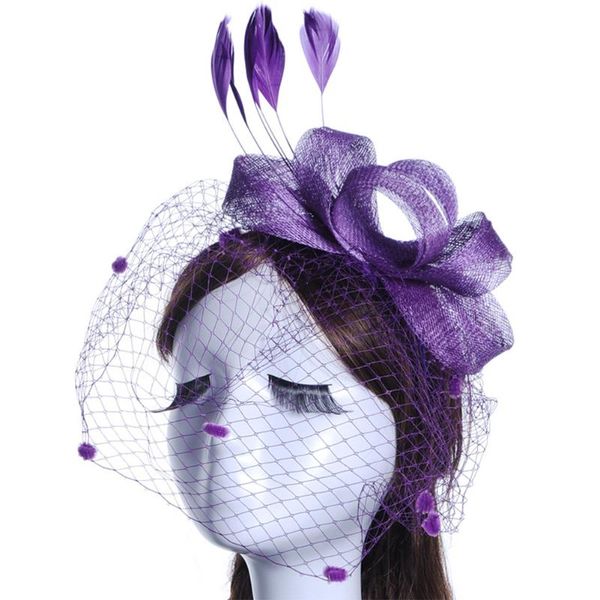 bridal gift cocktail fascinator headband feather mesh wedding banquet fedoras day bowknot party hat women, Blue;gray
bridal gift cocktail fascinator headband feather mesh wedding banquet fedoras day bowknot party hat women, Blue;gray