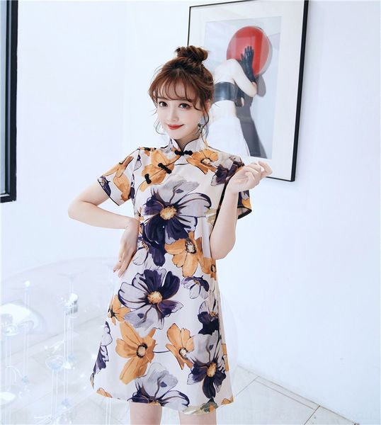 2020 spring and summer new loose version four-sided elastic printing improved fashionable slimming girl dress dress cheongsam cheongsam xu3, Black;gray
2020 spring and summer new loose version four-sided elastic printing improved fashionable slimming girl dress dress cheongsam cheongsam xu3, Black;gray