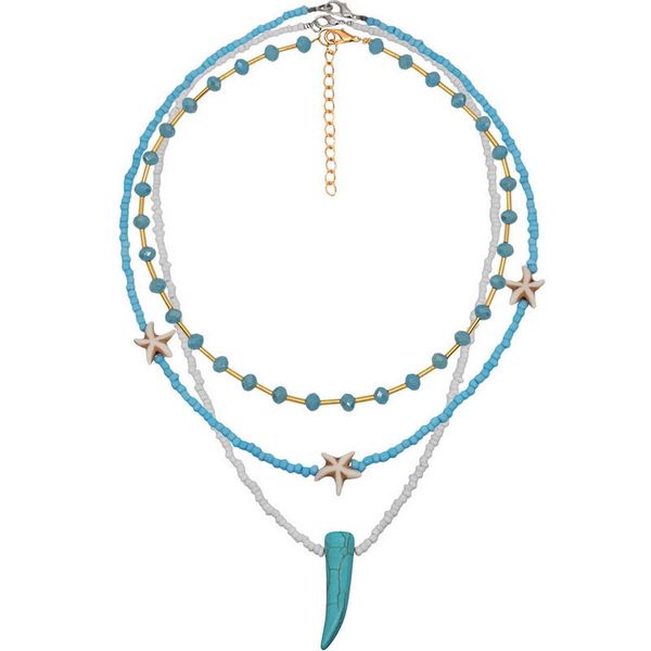 chokers zwpon colorful polymer clay pearl layered necklace autumn wolf tooth starfish for women jewelry wholesale, Golden;silver
chokers zwpon colorful polymer clay pearl layered necklace autumn wolf tooth starfish for women jewelry wholesale, Golden;silver