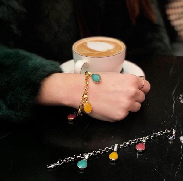 charm bracelets gulce dereli, 4 (four) natural stone bracelet, chain bracelets, gift box, gold/silver plated, Golden;silver
charm bracelets gulce dereli, 4 (four) natural stone bracelet, chain bracelets, gift box, gold/silver plated, Golden;silver