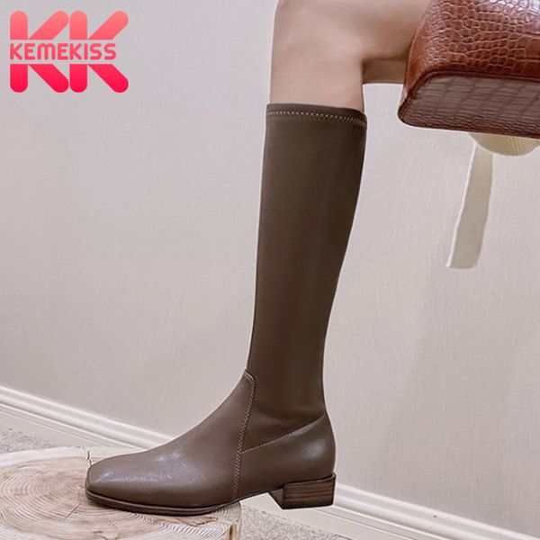 boots kemekiss woman knee high square toe low heel winter warm shoes fashion cool long women size 34-39, Black
boots kemekiss woman knee high square toe low heel winter warm shoes fashion cool long women size 34-39, Black