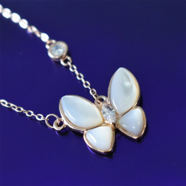 butterfly necklace temperament personality new natural white mother-of-pearl rose gold diamond thai silver
butterfly necklace temperament personality new natural white mother-of-pearl rose gold diamond thai silver