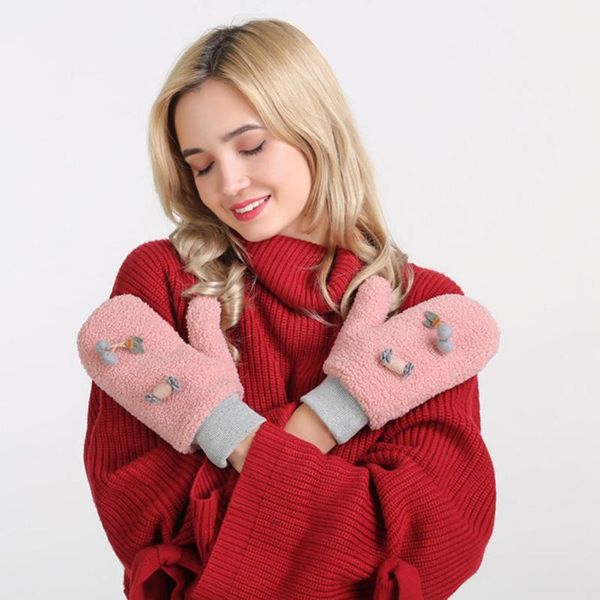 women winter gloves full finger wool mittens solid applique plus velvet hanging neck mittens guantes invierno luvas de inverno, Blue;gray
women winter gloves full finger wool mittens solid applique plus velvet hanging neck mittens guantes invierno luvas de inverno, Blue;gray
