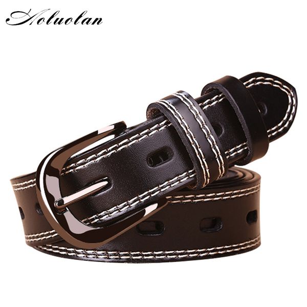 aoluolan brand strap pin buckles vintage belts for womens real cowskin leather designer women belt, Black;brown
aoluolan brand strap pin buckles vintage belts for womens real cowskin leather designer women belt, Black;brown