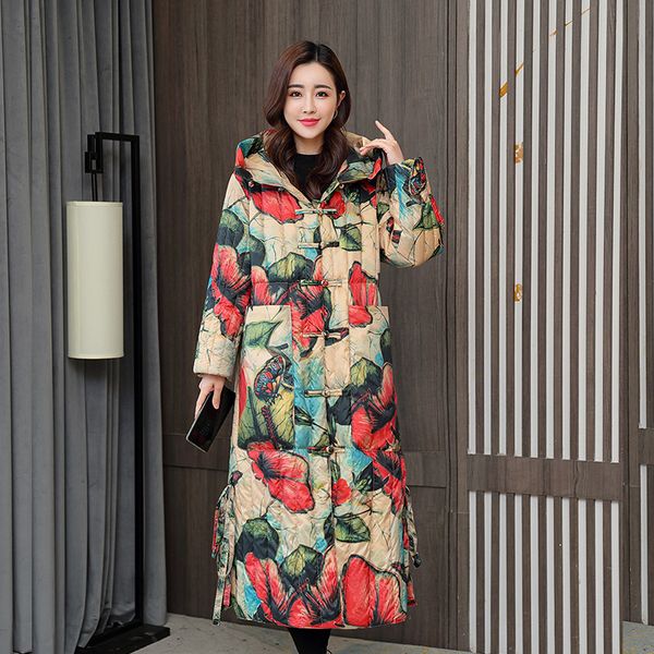 parka winter padded women 2020 new over knee thickened large korean slim down padded jacket printed cold, Black
parka winter padded women 2020 new over knee thickened large korean slim down padded jacket printed cold, Black