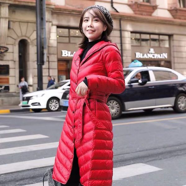 women's down & parkas 2021 women winter white duck jacket female ultra light warm soft solid color coat belt slim long s110, Black
women's down & parkas 2021 women winter white duck jacket female ultra light warm soft solid color coat belt slim long s110, Black