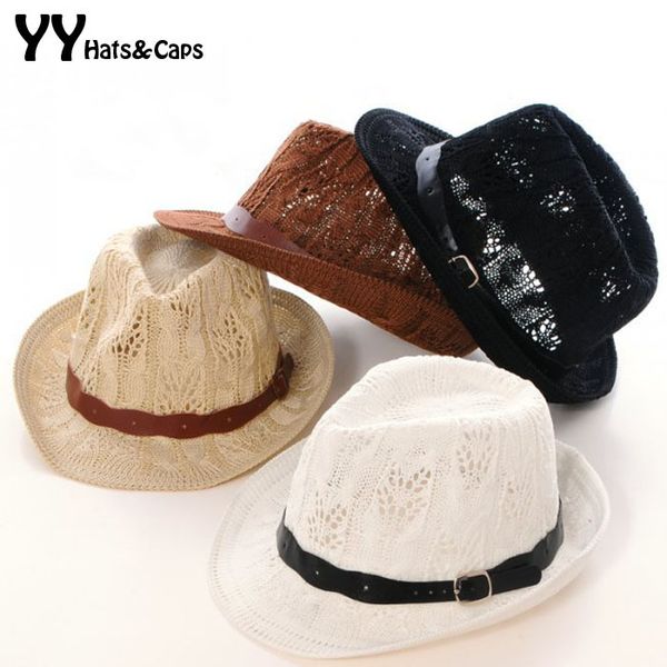 new arrive panama hats belt yarn hollow-out summer hat woman 2020 fashion jazz cap girl retro beach hat chapeus femininos yy0105, Blue;gray
new arrive panama hats belt yarn hollow-out summer hat woman 2020 fashion jazz cap girl retro beach hat chapeus femininos yy0105, Blue;gray
