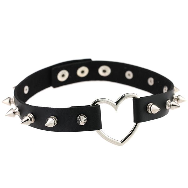 punk pu leather heart choker necklace women rivets neck&wrist wear multi-purpose funky chockers love collar lock fashion jewelry, Golden;silver
punk pu leather heart choker necklace women rivets neck&wrist wear multi-purpose funky chockers love collar lock fashion jewelry, Golden;silver