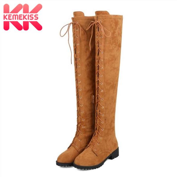 kemekiss winter warm flats boots women plus size 33-46 casual strappy thigh high knee boots fashion zipper add fur footwear, Black
kemekiss winter warm flats boots women plus size 33-46 casual strappy thigh high knee boots fashion zipper add fur footwear, Black