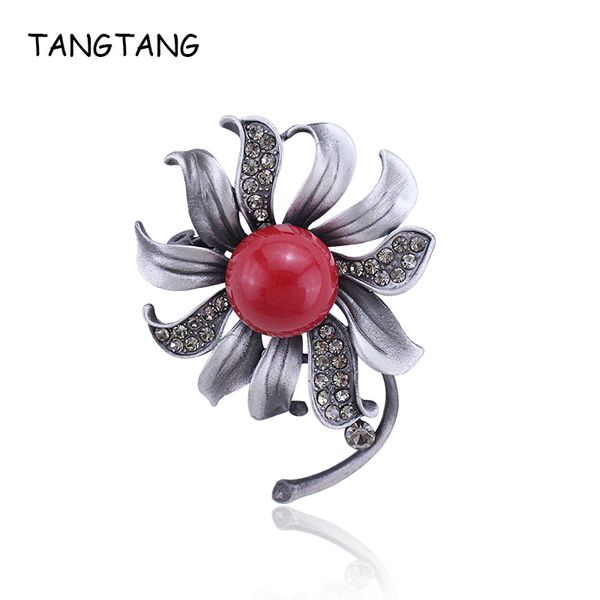 pins, brooches tangtang red brooch 2021 black tone for women flower morning glory pins jewelry stone pearl crystal pin, Gray
pins, brooches tangtang red brooch 2021 black tone for women flower morning glory pins jewelry stone pearl crystal pin, Gray
