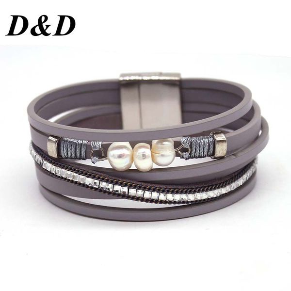 d&d wide multilayer women leather bracelet unique mixed pearl stone charm wrap bracelets handmade boho bracelet dropship, Golden;silver
d&d wide multilayer women leather bracelet unique mixed pearl stone charm wrap bracelets handmade boho bracelet dropship, Golden;silver