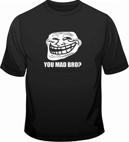 troll face meme you mad bro gamer web geek funny mens loose fit cotton t-shirt outfit tee shirt 
troll face meme you mad bro gamer web geek funny mens loose fit cotton t-shirt outfit tee shirt
