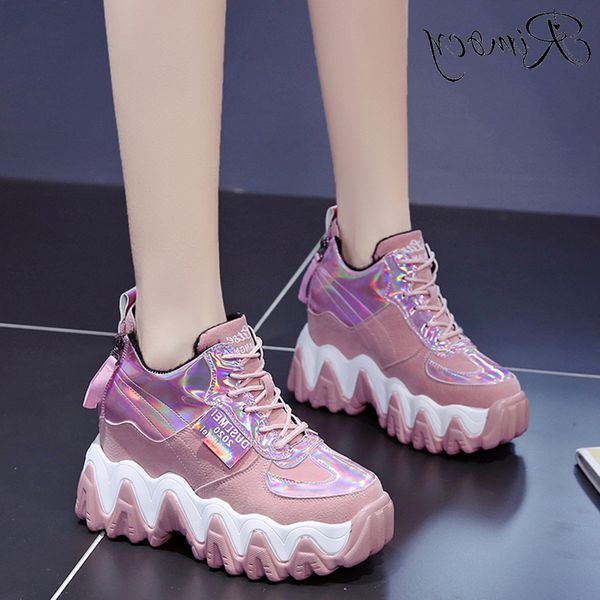 new laser chunky platform sneakers women autumn winter super high heels ankle boots female height increasing shoes woman, Black
new laser chunky platform sneakers women autumn winter super high heels ankle boots female height increasing shoes woman, Black