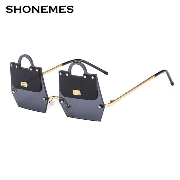 sunglasses bag shape women vintage irregular design metal frame eyeglasses female rimless sun glasses, White;black
sunglasses bag shape women vintage irregular design metal frame eyeglasses female rimless sun glasses, White;black