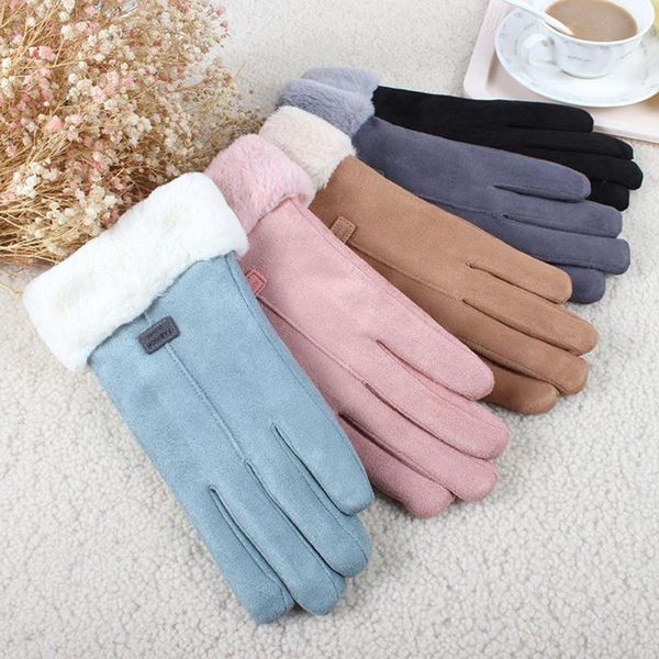 winter female wool gloves warmth cashmere suede fabric warm thicken plush wrist winter gloves women driving mittens, Blue;gray
winter female wool gloves warmth cashmere suede fabric warm thicken plush wrist winter gloves women driving mittens, Blue;gray