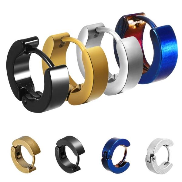1pair cool mens huggie hoop earrings fashion stainless steel earring for men women hip hop jewelry street style circle earrings, Golden;silver
1pair cool mens huggie hoop earrings fashion stainless steel earring for men women hip hop jewelry street style circle earrings, Golden;silver