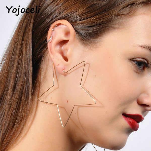 yojoceli star shape circle earrings round women accessories fashion heart gold female accessories, Blue;gray
yojoceli star shape circle earrings round women accessories fashion heart gold female accessories, Blue;gray