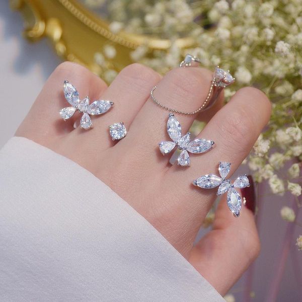 wedding rings juwang design elegant butterfly open ring for women adjustable 4 styles creative bling transparent cubic zircon bague gift, Slivery;golden
wedding rings juwang design elegant butterfly open ring for women adjustable 4 styles creative bling transparent cubic zircon bague gift, Slivery;golden