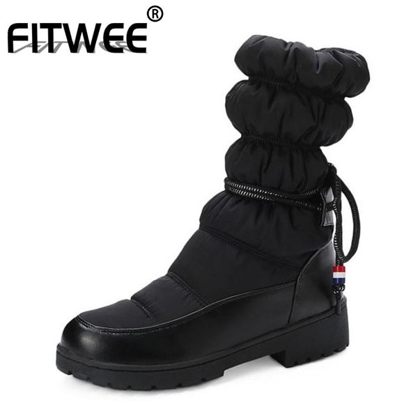 fitwee winter women snow boots solid color sweet thick heel bowtie keep warm outdoor mid-calf boots for women shoes size 30-43, Black
fitwee winter women snow boots solid color sweet thick heel bowtie keep warm outdoor mid-calf boots for women shoes size 30-43, Black