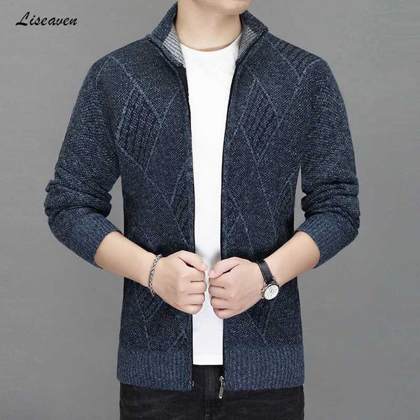 men's sweaters liseaven cardigans winter jackets men knitwear coat sweater stand collar warm sweatercoat jacket coats, White;black
men's sweaters liseaven cardigans winter jackets men knitwear coat sweater stand collar warm sweatercoat jacket coats, White;black
