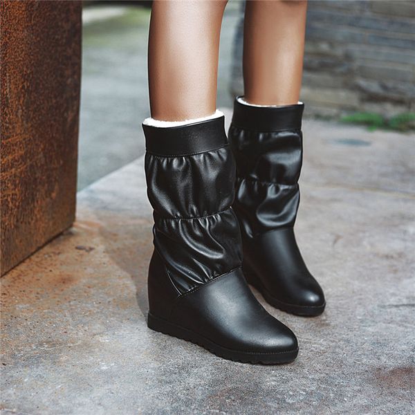 ymechic plus size sewing pleated black apricot height increasing women winter shoes warm plush mid high snow boots female 2020
ymechic plus size sewing pleated black apricot height increasing women winter shoes warm plush mid high snow boots female 2020