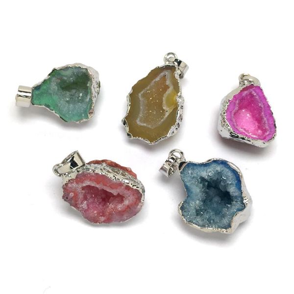 charms 1 pcs natural crystal agates pendant irregular quartz pendants for jewelry making diy accessories fit necklace wholesale, Bronze;silver
charms 1 pcs natural crystal agates pendant irregular quartz pendants for jewelry making diy accessories fit necklace wholesale, Bronze;silver