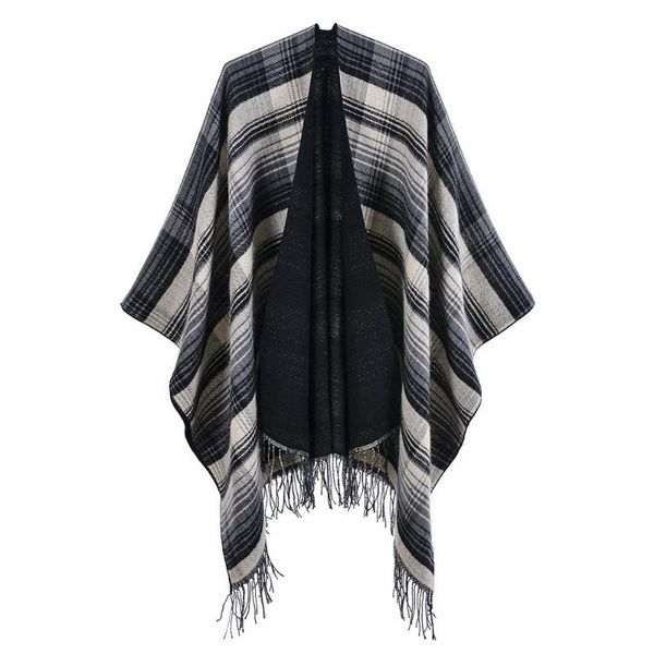 scarves classic plaid women outdoor cape cloak cashmere tassel thickened warm shawls sunscreen girls, Blue;gray
scarves classic plaid women outdoor cape cloak cashmere tassel thickened warm shawls sunscreen girls, Blue;gray