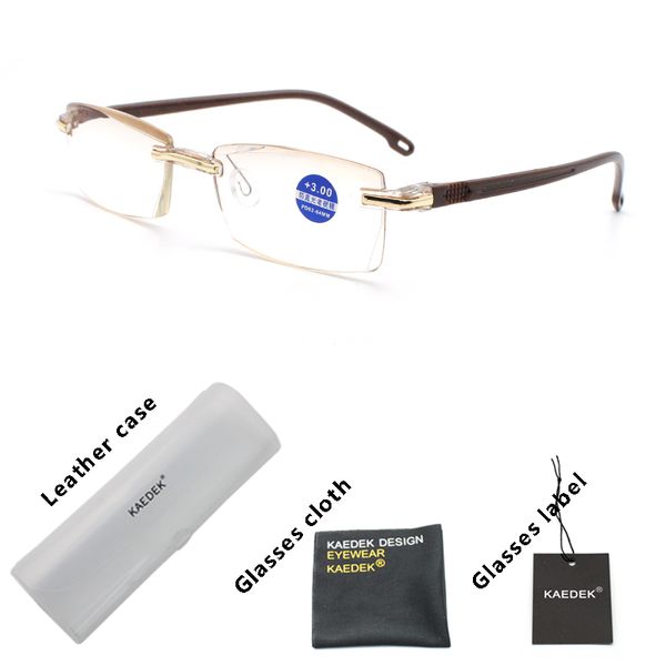 kaedek ultralight rimless reading glasses women men clear lens anti-blu-ray computer presbyopia eyewear diopter+1.0+1.5+2+2.5+3, White;black
kaedek ultralight rimless reading glasses women men clear lens anti-blu-ray computer presbyopia eyewear diopter+1.0+1.5+2+2.5+3, White;black