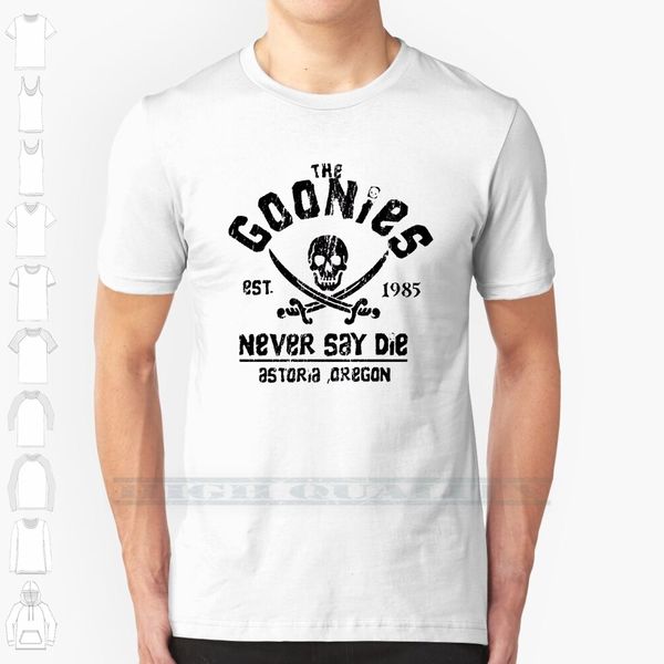 the goonies - naver say die - black on white custom design print for men women cotton new cool tee t shirt big
the goonies - naver say die - black on white custom design print for men women cotton new cool tee t shirt big