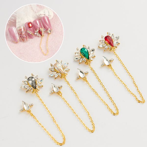 nail art decorations 1pc supplies manicure water droplet chain diamond jewelry bride pendant alloy accessories 3d, Silver;gold
nail art decorations 1pc supplies manicure water droplet chain diamond jewelry bride pendant alloy accessories 3d, Silver;gold